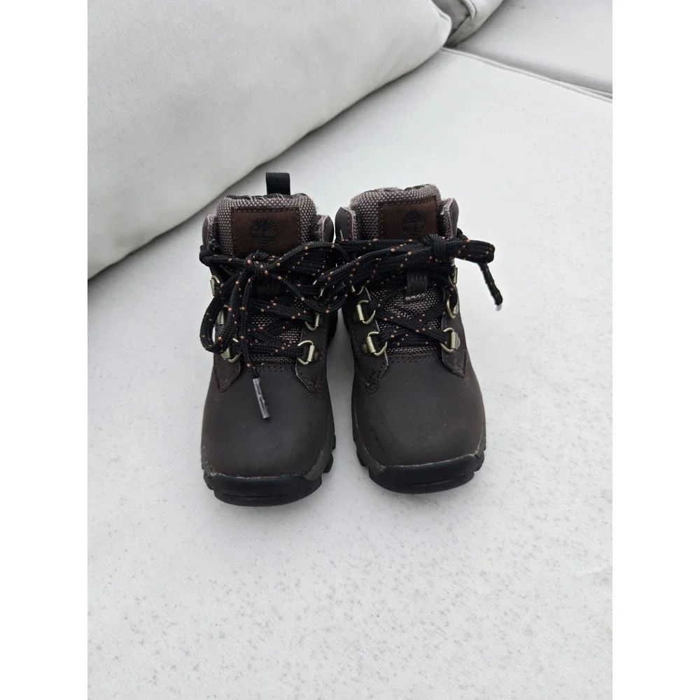 Timberland Toddler‎ Dark Brown Leather Keele Ridge Mid Hiker Boot US 7.5